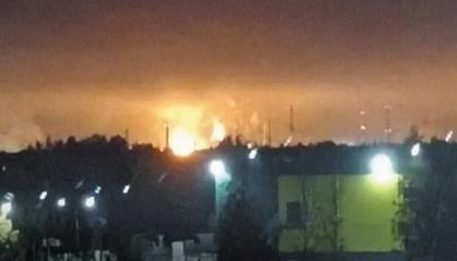 Ukrainian Forces Launch Drone Strike on Kirishi Oil Refinery in russia's Leningrad Region, Triggering Major Fire