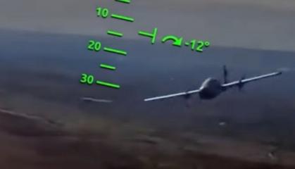 ​Ukrainian Vampire Heavy Bomber Rams russian Fixed-Wing Drone Out of the Sky (Video)