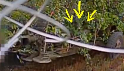 ​russian GAZ-66 Vehicle Carrying D-30 Artillery Gun Hit by Ukrainian Drones (Video)