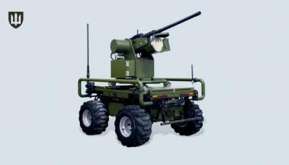 The Armed Forces of Ukraine Adopt Domestic D-21-12R Unmanned Ground Vehicle with Heavy Machine Gun