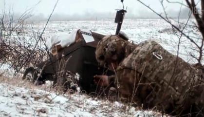 ​Ukrainians Use Ground Kamikaze Robots to Attack russians (Video)