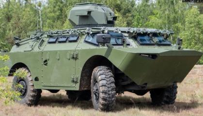 Ukraine's First Hardware-Tested Anti-FPV Active Protection System Has Been Unveiled on BRDM-2M 