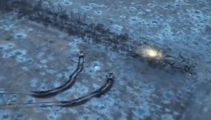 ​Ukrainian Assault on YPR-765 IFVs: Look From Above (Video)