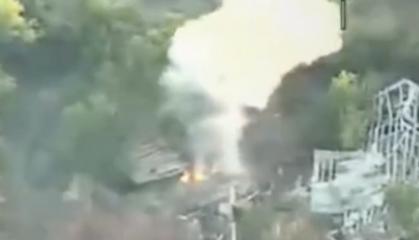 ​russian 2S1 Gvozdika Howitzer Destroyed after Ukrainian Drone Spots Firing Position (Video)