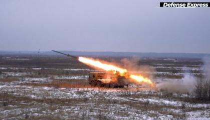 Armed Forces of Ukraine Use New "Bureviy" MLRS at the Front Line