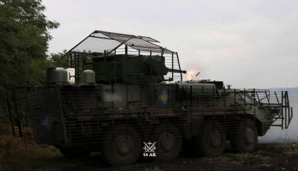 ​Ukrainian Crews Put BTR-4E Bucephalus Vehicle Through Mobility and Weapons Tests (Photos)