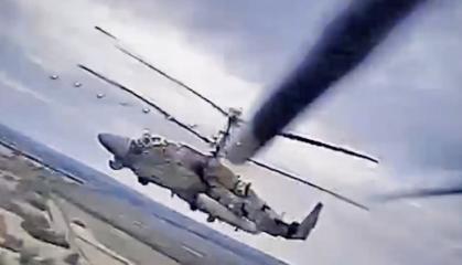 ​Ukrainian Special Forces Ambush and Destroy russian Ka-52 Helicopter Using FPV Drones (Video)