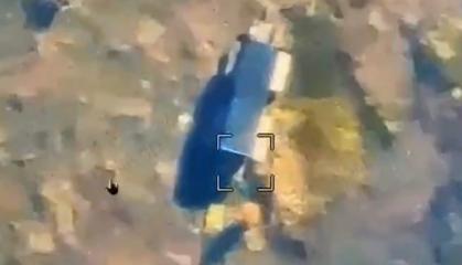 Ukrainian Drones Strike russian Irbis Radar Mounted on KamAZ Truck (Video)