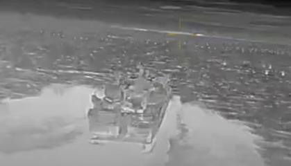 ​Ukrainian Drones Destroy russian BK-16 Landing Craft and Raptor Vessel Near Crimea (Video)