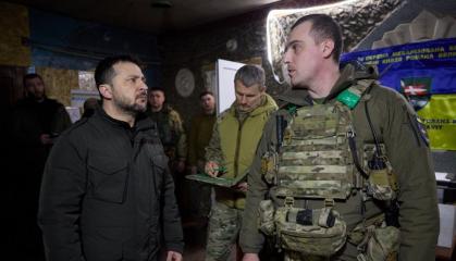 ​Ukraine’s President Volodymyr Zelenskyy Visited the Forward Positions of Troops in the Kupyansk Direction