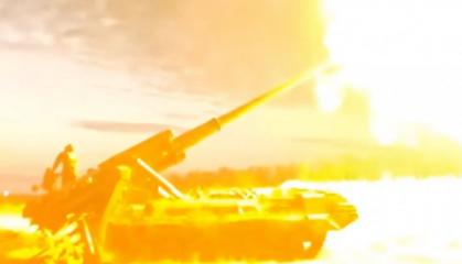 Video Compilation of the Most Spectacular Footage of the 203mm Pion 2S7 Self-Propelled Gun Units 