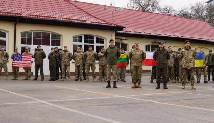 Lithuanian-Polish-Ukrainian Brigade Conducts a Joint Battle Staff Training