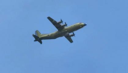 New Photos of China's Y-9GX-18 Gunship Reveal Turret-Mounted Cannon, Radar, Possible DIRCM System 