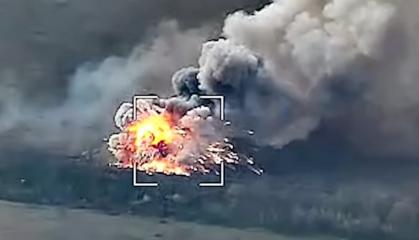 ​Ukrainian Drones Destroy russian TOS-1A Solntsepyok System in Zaporizhzhia (Video)