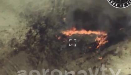 ​Ukrainian Drone Strike Destroys russian BM-21 Grad Loaded with Ammo (Video)