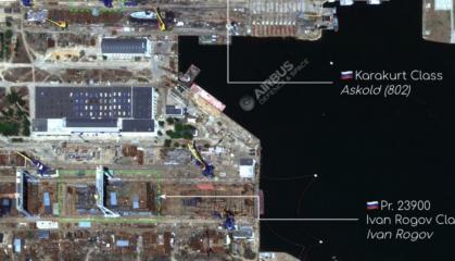 ​russians Build Ivan Rogov Amphibious Assault Ship in Temporarily Occupied Crimea (Satellite Images)