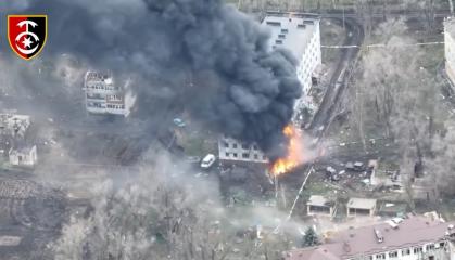 ​Ukraine’s Military Destroy russia’s Depot and Equipment Near Bakhmut with One Shot Strike (Video)