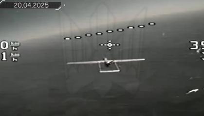 Ukrainian Anti-Aircraft Drone Damages Rare russian-Israeli Forpost-R UAV at High Altitude