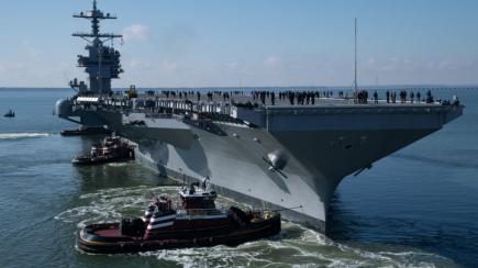 $13B USS John F. Kennedy Hits Sea Trials, Gets Features First Ford-Class Carrier Still Lacks 
