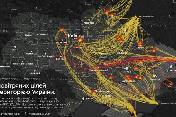 ​russia Launches 579 Missiles and Drones at Ukraine, Air Defenses Down 541 Targets