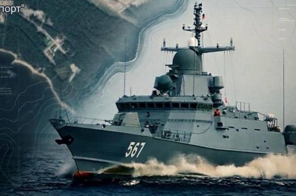 Ukraine's Defense Forces Hit russian Karakurt-Class Missile Ship Carrying Kalibr Missiles