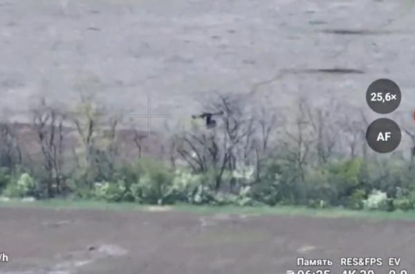 Ukrainian Baba Yaga Heavy Drone Strikes russian Forces Near Huliaipole Using Machine Gun and Dropping Munitions
