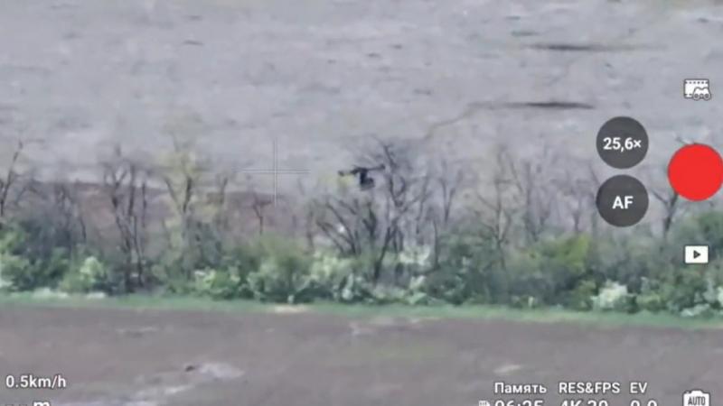 Ukrainian Baba Yaga Heavy Drone Strikes Russian Forces Near Huliaipole Using Machine Gun and Dropping Munitions